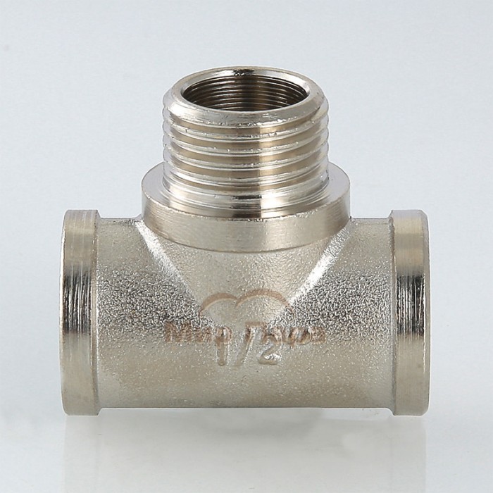 Тройник с переходом на наружную резьбу Valtec 3/4" (VTr.132.N) Тройник с переходом на наружную резьбу Valtec 3/4" (VTr.132.N)