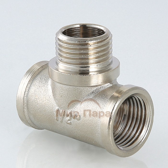 Тройник с переходом на наружную резьбу Valtec 3/4" (VTr.132.N) Тройник с переходом на наружную резьбу Valtec 3/4" (VTr.132.N)