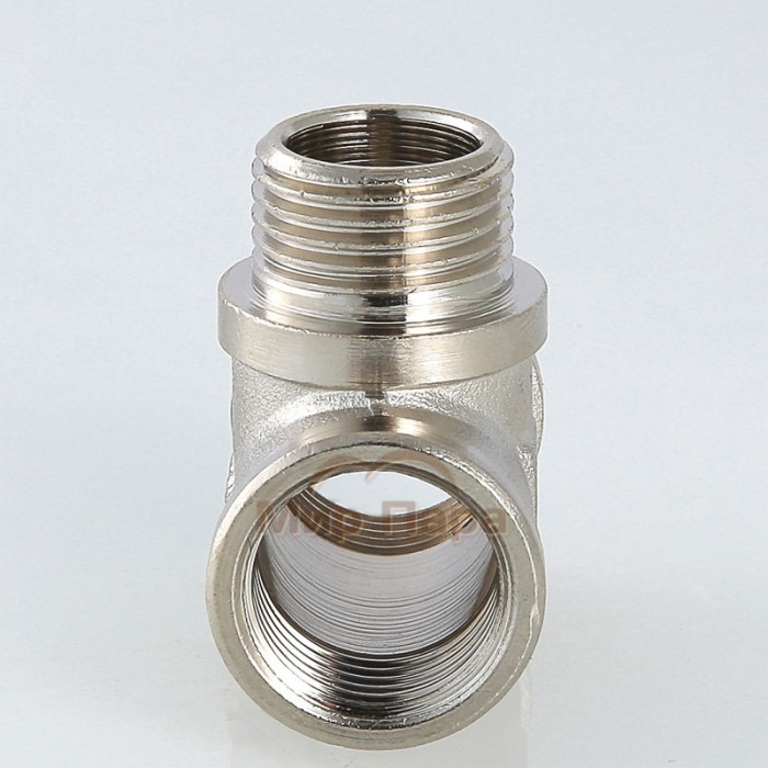 Тройник с переходом на наружную резьбу Valtec 3/4" (VTr.132.N) Тройник с переходом на наружную резьбу Valtec 3/4" (VTr.132.N)