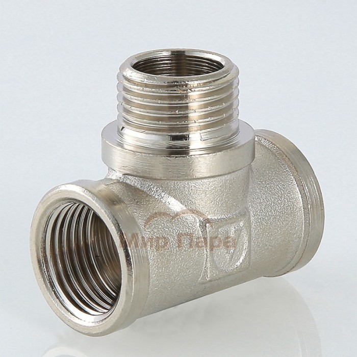 Тройник с переходом на наружную резьбу Valtec 3/4" (VTr.132.N) Тройник с переходом на наружную резьбу Valtec 3/4" (VTr.132.N)