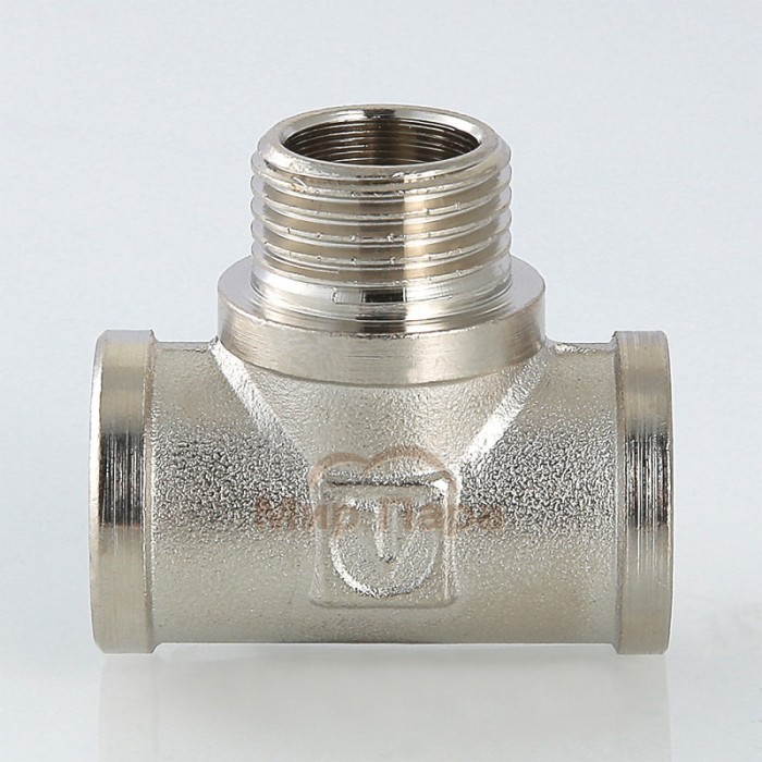 Тройник с переходом на наружную резьбу Valtec 3/4" (VTr.132.N) Тройник с переходом на наружную резьбу Valtec 3/4" (VTr.132.N)