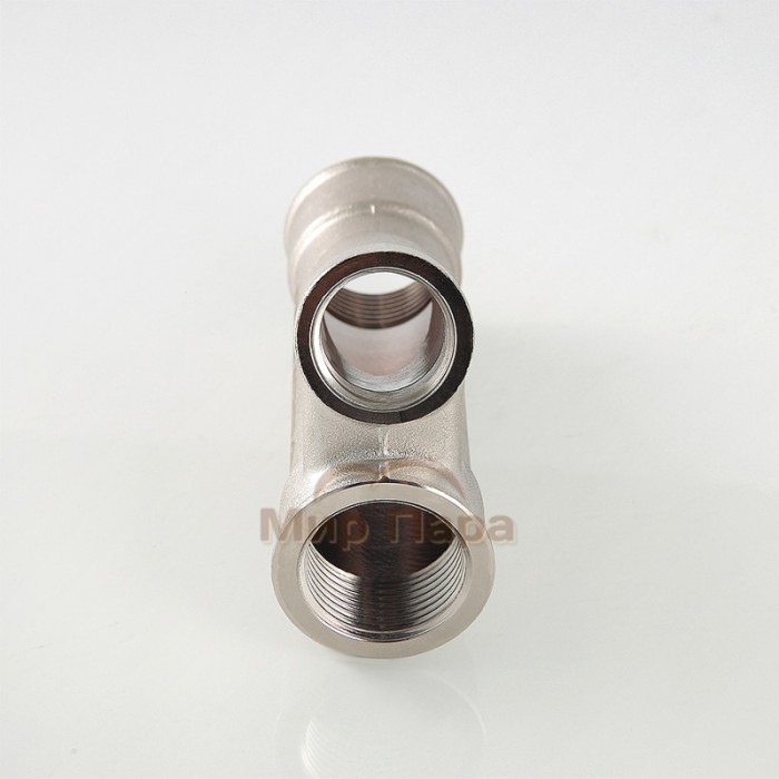 Фитинг резьбовой – тройник косой Valtec 1"x1/2" (VTr.136.N)