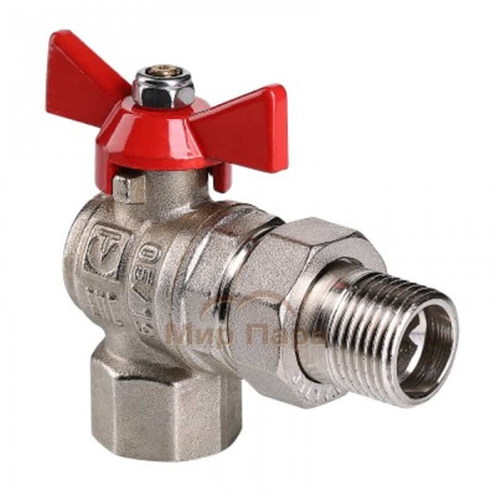 Кран шаровой с полусгоном угловой Valtec Base 1/2" (VT.228.N)