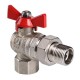 Кран шаровой с полусгоном угловой Valtec Base 1/2" (VT.228.N)