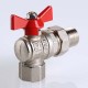 Кран шаровой с полусгоном угловой Valtec Base 1/2" (VT.228.N)