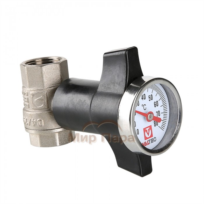 Кран шаровой с термометром Valtec 3/4" (VT.808.N)