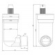 Автоматический воздухоотводчик угловой Afriso НР1/2" с AquaStop (77 753 00)