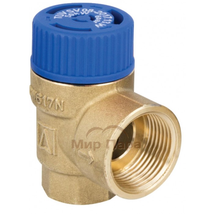 Предохранительный клапан Afriso для бойлеров ГВС MSW, 10 бар, ВР1/2" x ВР3/4" (42 423)