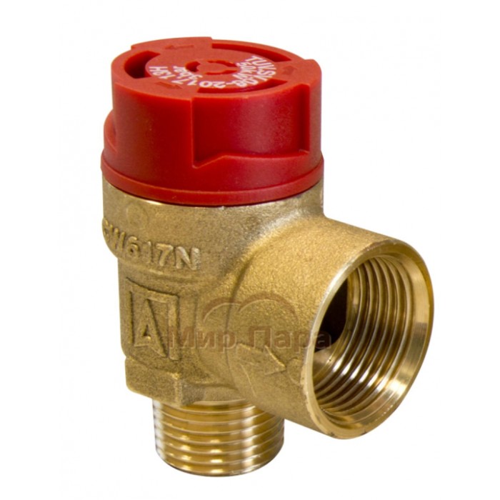 Предохранительный клапан Afriso для центрального отопления MS, 2 бар, НР1/2" x ВР3/4" (42 521)