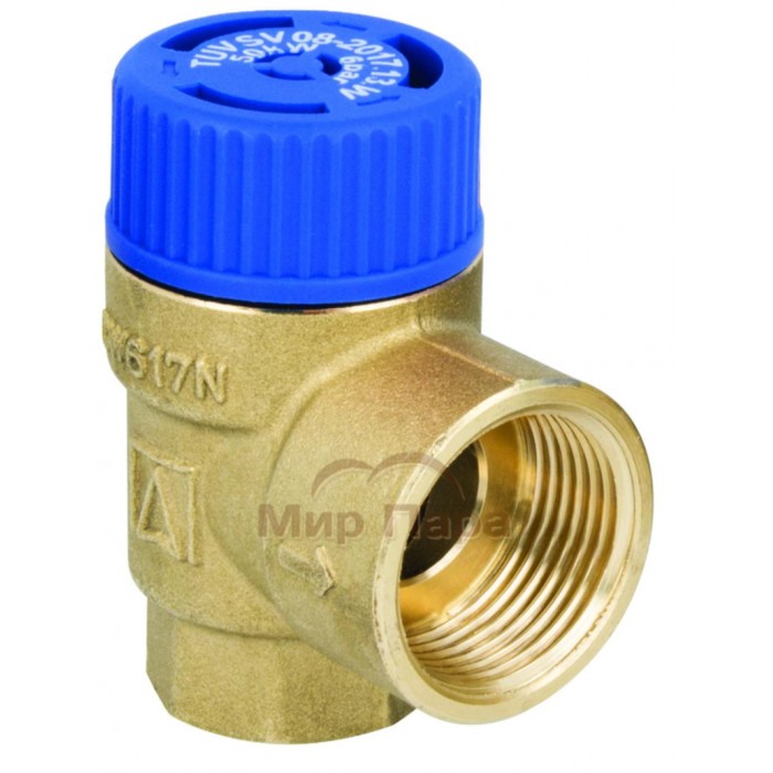 Предохранительный клапан Afriso для бойлеров ГВС MSW, 10 бар, ВР3/4" x ВР1" (42 427)