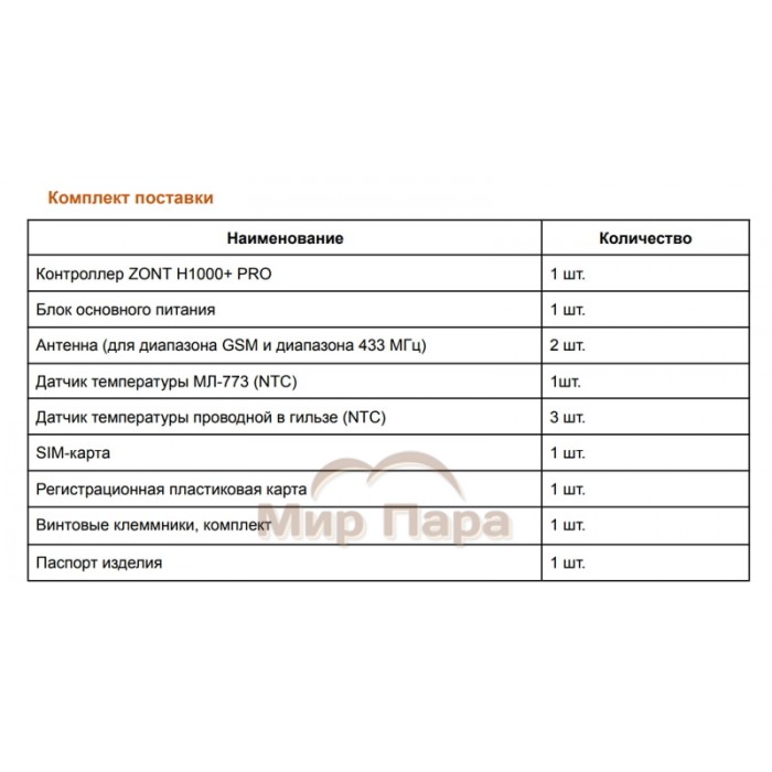 Контроллер ZONT H1500+ PRO