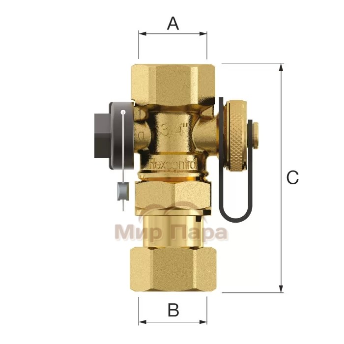 Клапан Flamco FlexControl 3/4" для подключения расширительного бака