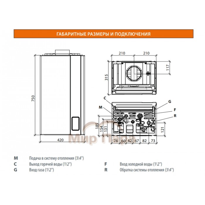 Газовый котел Fondital FORMENTERA CTN 28
