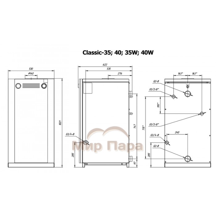 Газовый котел ЛЕМАКС Classic-35W