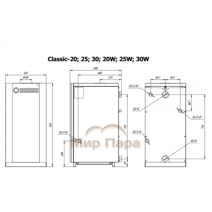 Газовый котел ЛЕМАКС Classic-20W