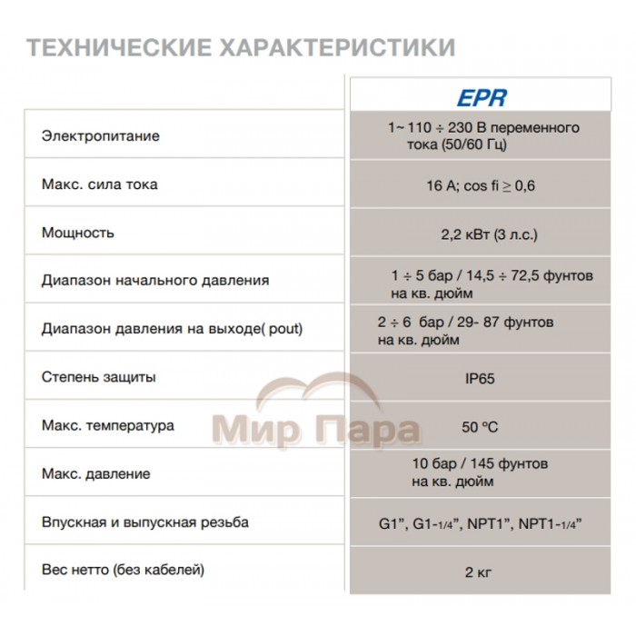 Блок управления насосом COELBO EPR G1