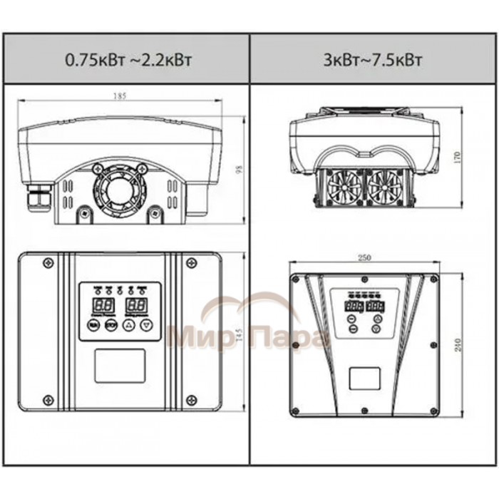 Частотный преобразователь Belamos FIL-10 2.2KW 220V