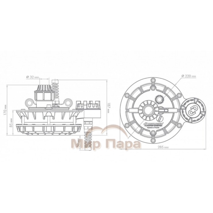 Оголовок ДЖИЛЕКС ОСПБ 110-133/32