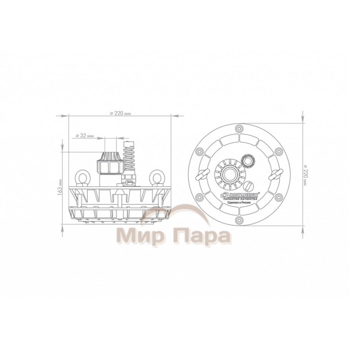 Оголовок ДЖИЛЕКС ОСП 110-133/32