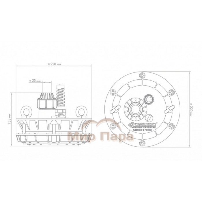 Оголовок ДЖИЛЕКС ОСП 110-133/25