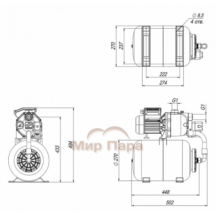 Насосная станция ДЖИЛЕКС ДЖАМБО 60/35 П-24