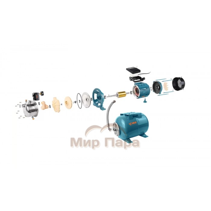 Насосная станция IBO AJ 50/60 с баком 24 л Насосная станция IBO AJ 50/60 с баком 24 л