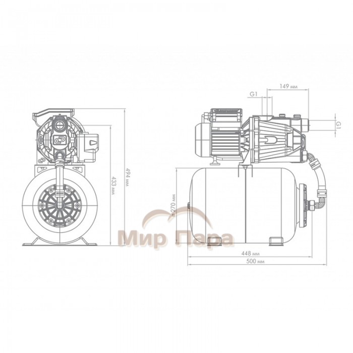Насосная станция ДЖИЛЕКС ДЖАМБО 60/35 Ч-24 (2.0)