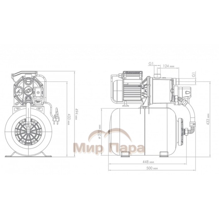 Насосная станция ДЖИЛЕКС ДЖАМБО 60/35 Н-24