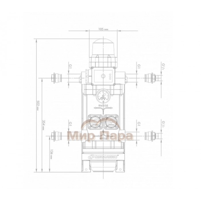 Поверхностный насос ДЖИЛЕКС КОМФОРТ ПРО 60/30
