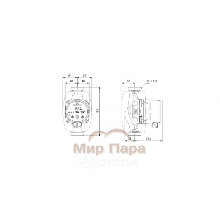 Насос циркуляционный Grundfos Alpha 2 25-80