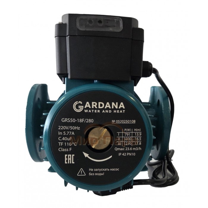 Циркуляционный насос GARDANA GRS40-13F (3 скорости 220В)
