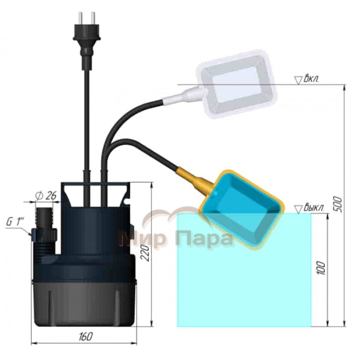 Насос дренажный UNIPUMP SUB 209 Р Насос дренажный UNIPUMP SUB 209 Р