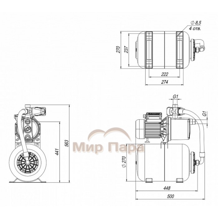 Насосная станция ДЖИЛЕКС ДЖАМБО 70/50 Н-24