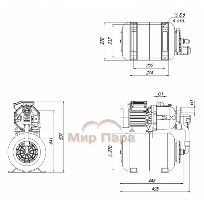 Насосная станция ДЖИЛЕКС ДЖАМБО 70/50 П-24