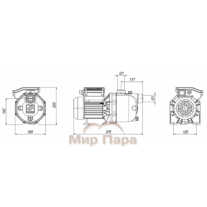Поверхностный насос без бака ДЖИЛЕКС ДЖАМБО 60/35 П