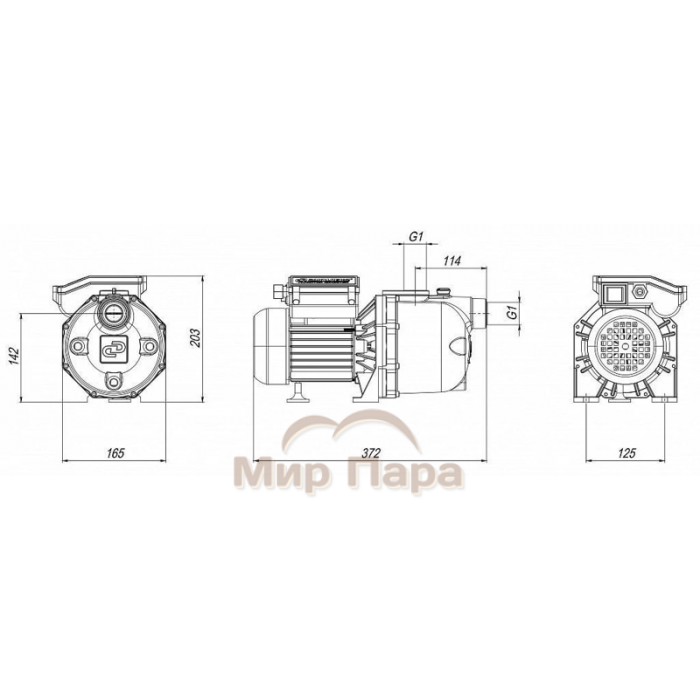 Поверхностный насос без бака ДЖИЛЕКС ДЖАМБО 60/35 Ч