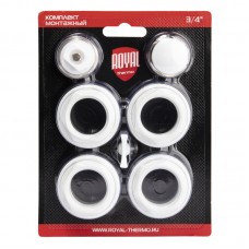 Комплект монтажный Royal Thermo 1”х 3/4" белый