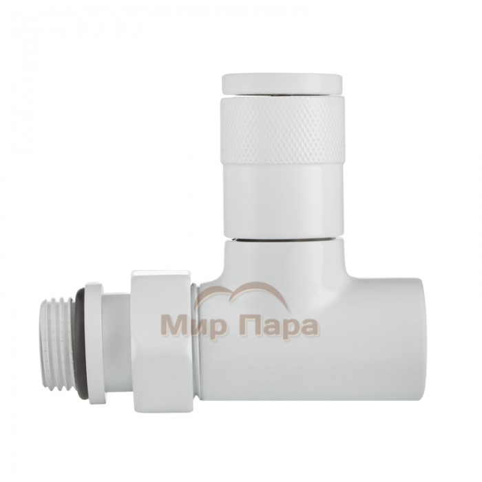 Набор дизайн-вентилей Royal Thermo PIANO, прямой (белый) 1/2"