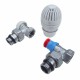 Комплект термостатический с увеличенным проходом угловой 3/4″Giacomini R470FX054