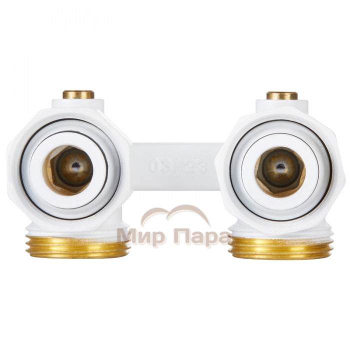 Узел нижнего подключения Royal Thermo угловой 1/2"х3/4" EK (белый)