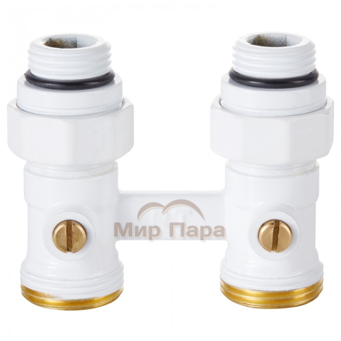 Узел нижнего подключения Royal Thermo прямой 1/2"х3/4" EK (белый)