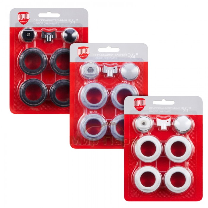Присоединительный набор Royal Thermo 3/4" черный