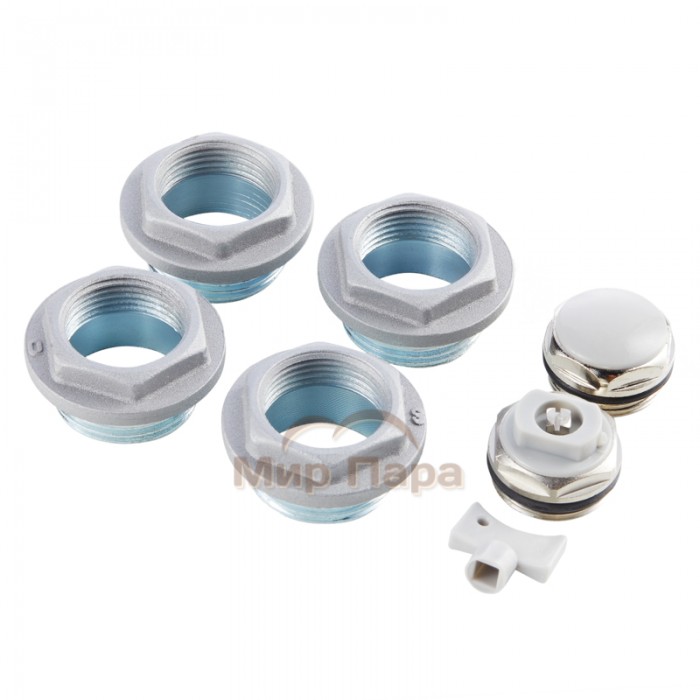 Присоединительный набор Royal Thermo 3/4" серый