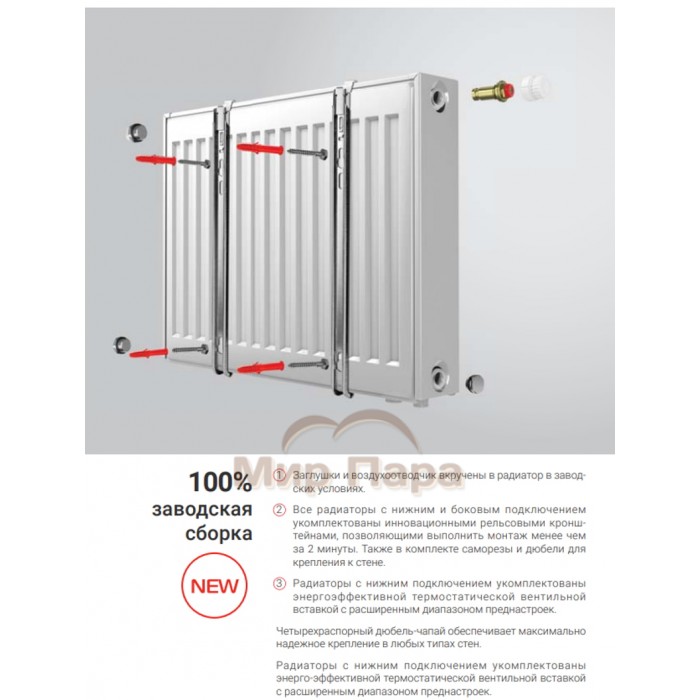 Радиатор стальной Royal Thermo COMPACT 500x1400