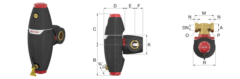 Комбинированный сепаратор Flamco XStream Vent-Clean купить