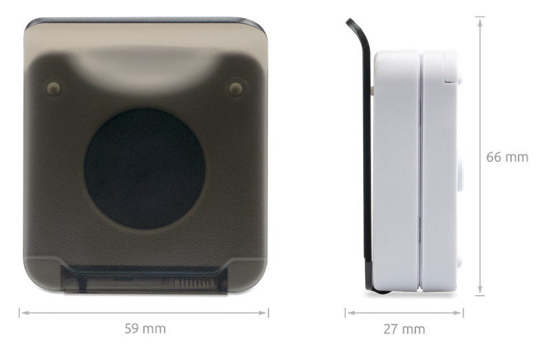 Умная кнопка One Touch с защитной крышкой системы iT600 Smart Home Salus CSB600 Умная кнопка One Touch с защитной крышкой системы iT600 Smart Home Salus CSB600, размеры