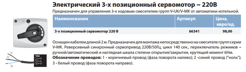 Электрический сервомотор 220В Meibes применение
